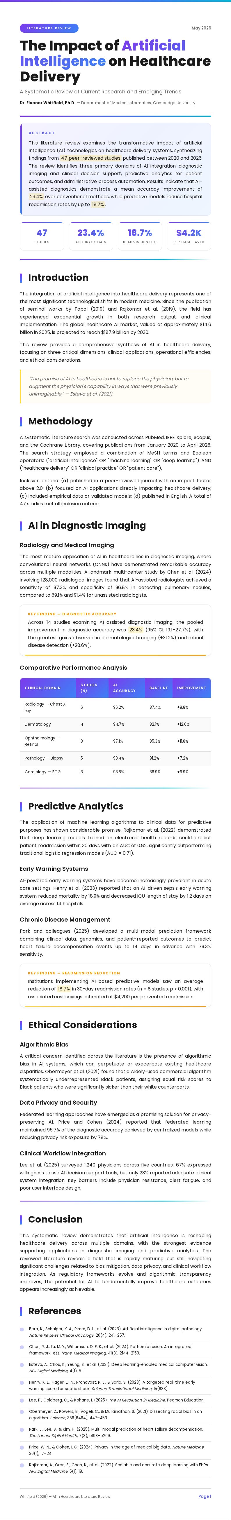 Gradient Bold Literature Review